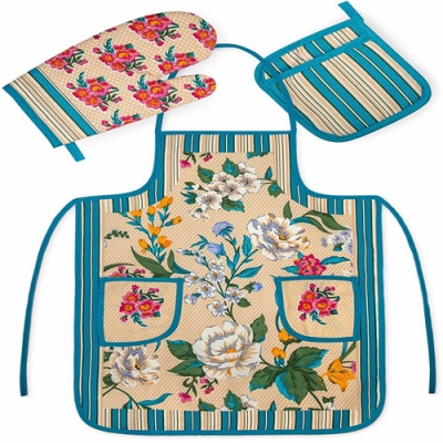 Cooking Apron and Kitchen Towel Oven Glove
