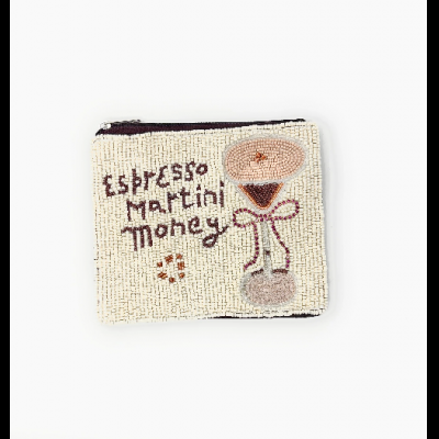 Espresso Martini Money Beaded Pouch