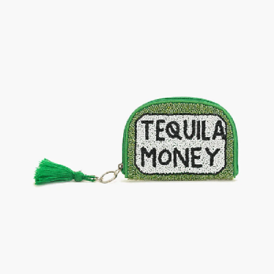 Tequila Money Beaded Pouch