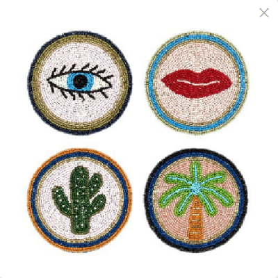 Icon Beaded Coaster